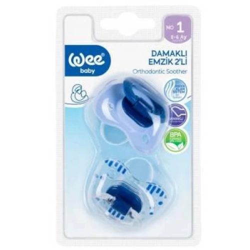 Набір Wee Baby (Ві Бейбі) ортодонтичних пустушок 2 шт №1 в місті Вишгород : ціни, характеристика.  - фото №1 Набір Wee Baby (Ві Бейбі) ортодонтичних пустушок 2 шт №1 в місті Вишгород : ціни, характеристика.