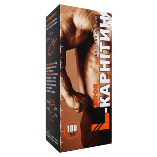 L-карнітин сироп 100 мл ADD - фото №1 L-карнітин сироп 100 мл ADD