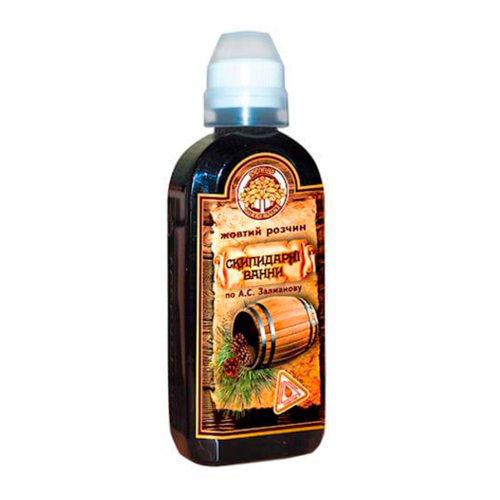 Ванни скипидарні по А.С. Залманову жовтий розчин 250 мл в Києві : ціни, характеристика.  - фото №1 Ванни скипидарні по А.С. Залманову жовтий розчин 250 мл в Києві : ціни, характеристика.