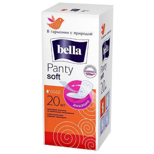 Прокладки Bella Panty Soft ежедневные 20 шт в интернет-аптеке - фото №1 Прокладки Bella Panty Soft ежедневные 20 шт в интернет-аптеке