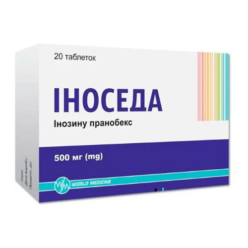 Іноседа 500 мг таблетки №20 в місті Глобине : ціни, характеристика.  - фото №1 Іноседа 500 мг таблетки №20 в місті Глобине : ціни, характеристика.