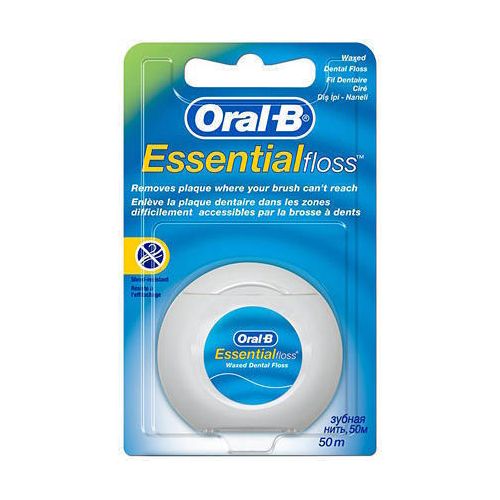 Нитка зубна Oral-B Essential Floss Воскована 50 м в Україні - фото №1 Нитка зубна Oral-B Essential Floss Воскована 50 м в Україні
