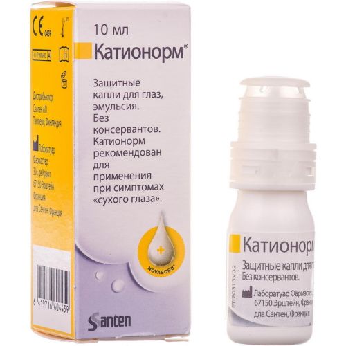 Катионорм краплі очні 10 мл в місті Глобине : ціни, характеристика.  - фото №1 Катионорм краплі очні 10 мл в місті Глобине : ціни, характеристика.