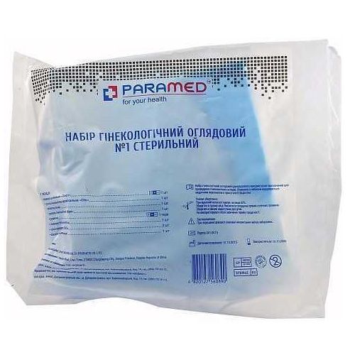 Набір Paramed гінекологічний оглядовий стерильний №1 в місті Канів : ціни, характеристика.  - фото №1 Набір Paramed гінекологічний оглядовий стерильний №1 в місті Канів : ціни, характеристика.