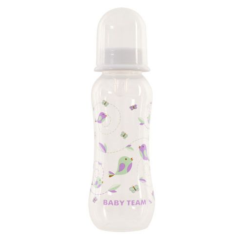 Пляшка Baby Team для годування з силіконовою соскою 250 мл фото - фото №1 Пляшка Baby Team для годування з силіконовою соскою 250 мл фото