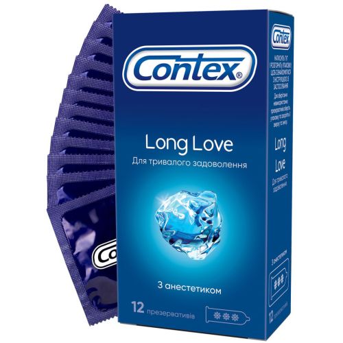 Презервативы Contex Long Love с анестетиком №12 в городе Глобино : цены, характеристики.  - фото №1 Презервативы Contex Long Love с анестетиком №12 в городе Глобино : цены, характеристики.