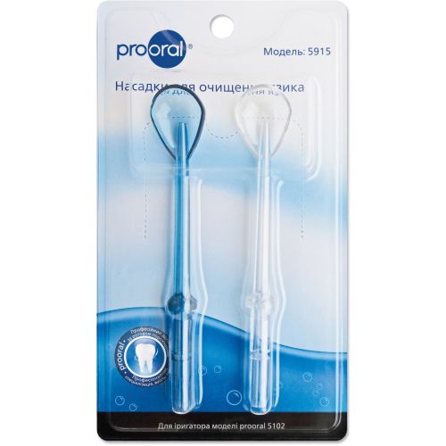 Насадки для очищення язика Prooral для професійного стаціонарного іригатора prooral 5102, 2 шт. (5915) в місті Глобине : ціни, характеристика.  - фото №1 Насадки для очищення язика Prooral для професійного стаціонарного іригатора prooral 5102, 2 шт. (5915) в місті Глобине : ціни, характеристика.