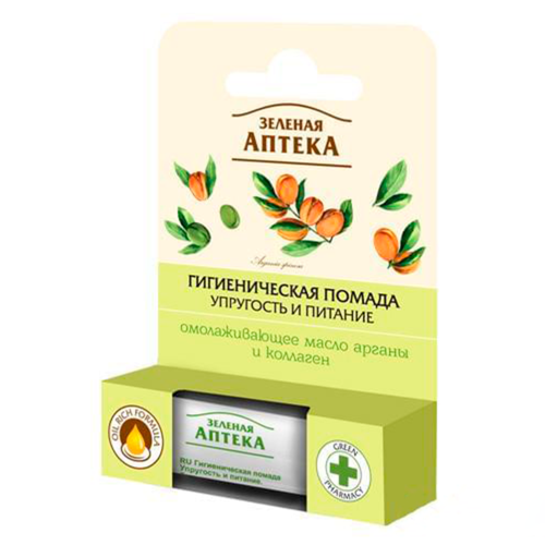 Помада гігієнічна Зелена аптека пружність і харчування 3,6 г в місті Богородчани : ціни, характеристика.  - фото №1 Помада гігієнічна Зелена аптека пружність і харчування 3,6 г в місті Богородчани : ціни, характеристика.