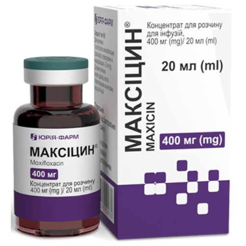 Максіцин 400 мг/20 мл концентрат для розчину для інфузій 20 мл в місті Первомайськ : ціни, характеристика.  - фото №1 Максіцин 400 мг/20 мл концентрат для розчину для інфузій 20 мл в місті Первомайськ : ціни, характеристика.