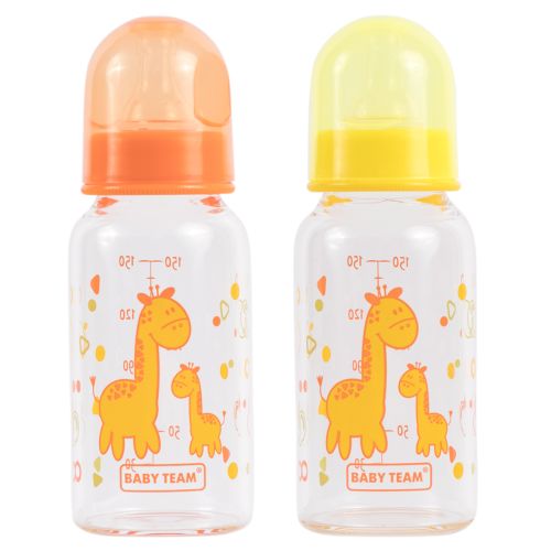 Пляшечка для годування скляна Baby Team (1200) 150 мл в місті Глобине : ціни, характеристика.  - фото №1 Пляшечка для годування скляна Baby Team (1200) 150 мл в місті Глобине : ціни, характеристика.