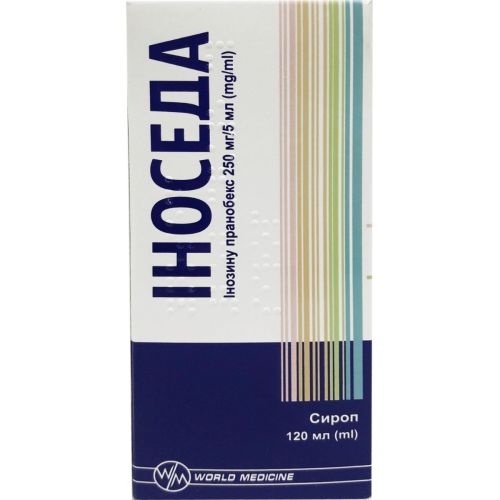 Іноседа 250 мг/5 мл сироп флакон 120 мл в місті Глобине : ціни, характеристика.  - фото №1 Іноседа 250 мг/5 мл сироп флакон 120 мл в місті Глобине : ціни, характеристика.