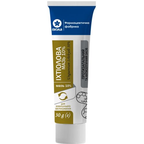Іхтіолова мазь 10% туба 30 г в Дніпрі : ціни, характеристика.  - фото №1 Іхтіолова мазь 10% туба 30 г в Дніпрі : ціни, характеристика.