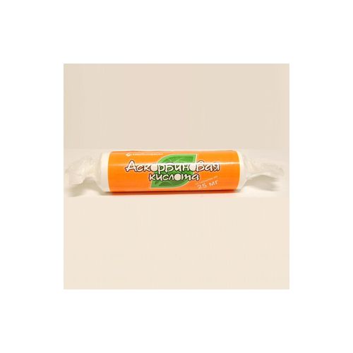 Аскорбінова кислота 25 мг таблетки №10 купити - фото №1 Аскорбінова кислота 25 мг таблетки №10 купити