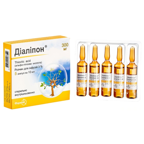 Діаліпон 3% розчин для інфузій ампули 10 мл №5 в місті Перещепине : ціни, характеристика.  - фото №1 Діаліпон 3% розчин для інфузій ампули 10 мл №5 в місті Перещепине : ціни, характеристика.
