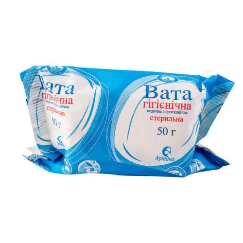 Вата не стерильна ролик 50 г в Україні - фото №1 Вата не стерильна ролик 50 г в Україні