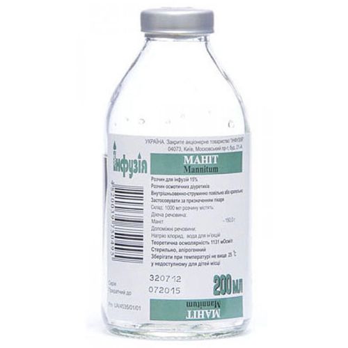 Манніт 15% розчин 200 мл в місті Перещепине : ціни, характеристика.  - фото №1 Манніт 15% розчин 200 мл в місті Перещепине : ціни, характеристика.