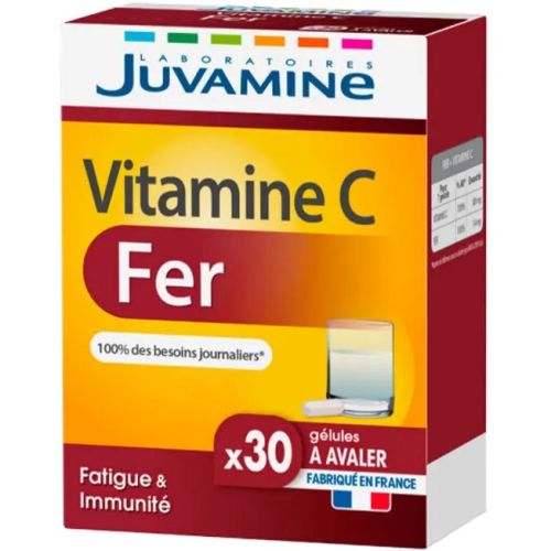 Juvamine (Жувамін) Залізо + Вітамін С капсули №30 в місті Чернівці : ціни, характеристика. - фото №1 Juvamine (Жувамін) Залізо + Вітамін С капсули №30 в місті Чернівці : ціни, характеристика.