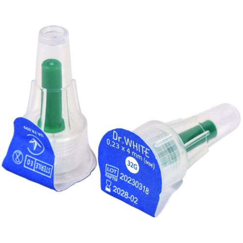 Голка для інсуліну шприц-ручки Dr.White (Доктор Вайт) 0,23*4 мм 32G №1 в місті Рахів : ціни, характеристика.  - фото №1 Голка для інсуліну шприц-ручки Dr.White (Доктор Вайт) 0,23*4 мм 32G №1 в місті Рахів : ціни, характеристика.
