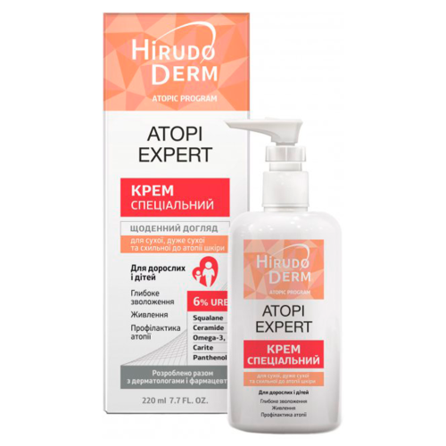 Крем Hirudo Derm Atopi Expert для дуже сухої схильної до атопії шкіри 220 мл в місті Софіївка : ціни, характеристика.  - фото №1 Крем Hirudo Derm Atopi Expert для дуже сухої схильної до атопії шкіри 220 мл в місті Софіївка : ціни, характеристика.
