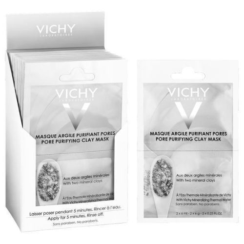 Маска Vichy (Віши) мінеральна з глиною очищуюча 2x6 мл в місті Глобине : ціни, характеристика.  - фото №1 Маска Vichy (Віши) мінеральна з глиною очищуюча 2x6 мл в місті Глобине : ціни, характеристика.