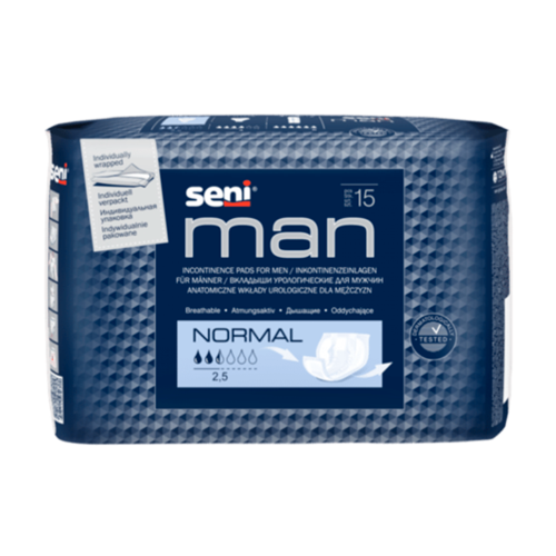 Прокладки урологические Seni for Men Normal №15 недорого - фото №1 Прокладки урологические Seni for Men Normal №15 недорого