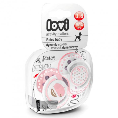 Пустышка Lovi силиконовая динамическая retro baby 0-3 месяца 2 шт в Киеве : цены, характеристики.  - фото №1 Пустышка Lovi силиконовая динамическая retro baby 0-3 месяца 2 шт в Киеве : цены, характеристики.