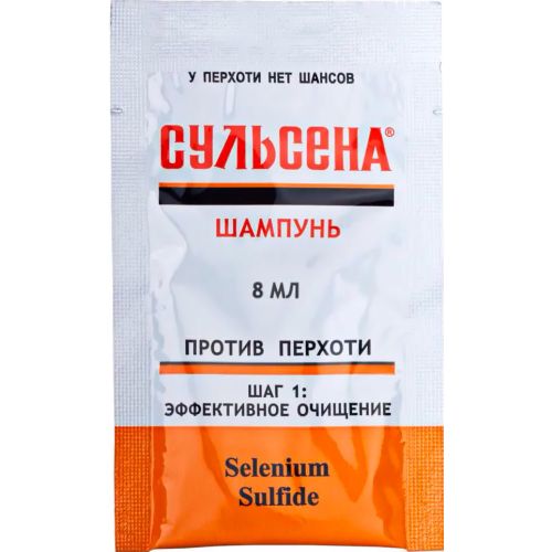Шампунь Сульсена проти лупи, саше, 8 мл в місті Канів : ціни, характеристика.  - фото №1 Шампунь Сульсена проти лупи, саше, 8 мл в місті Канів : ціни, характеристика.