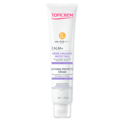 Крем Topicrem Calm+ успокаивающий защитный SPF50+ 40 мл в городе Вышгород : цены, характеристики.  - фото №1 Крем Topicrem Calm+ успокаивающий защитный SPF50+ 40 мл в городе Вышгород : цены, характеристики.