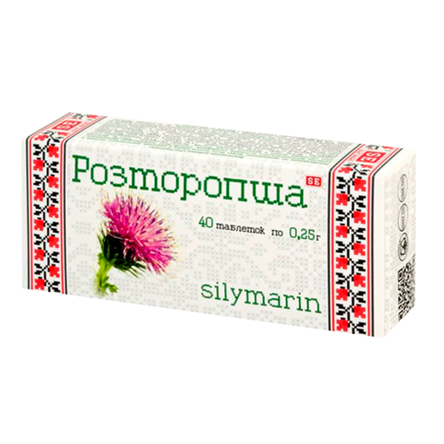 Розторопша 0,25 г таблетки №40 в місті Софіївка : ціни, характеристика.  - фото №1 Розторопша 0,25 г таблетки №40 в місті Софіївка : ціни, характеристика.
