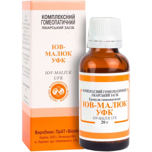 Іов-Малюк УФК гранули гомеопатичні флакон 20 г в місті Перещепине : ціни, характеристика.  - фото №1 Іов-Малюк УФК гранули гомеопатичні флакон 20 г в місті Перещепине : ціни, характеристика.