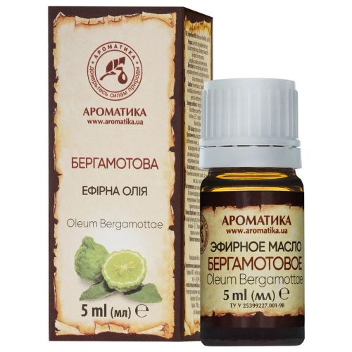 Олія ефірна бергамотова 5 мл в місті Богородчани : ціни, характеристика.  - фото №1 Олія ефірна бергамотова 5 мл в місті Богородчани : ціни, характеристика.