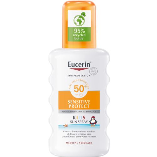 Спрей Eucerin (Юцерин) Sun Protection Kids Sun солнцезащитный спрей для детей с фактором УФ защиты 50+ 200 мл в городе Винница : цены, характеристики.  - фото №1 Спрей Eucerin (Юцерин) Sun Protection Kids Sun солнцезащитный спрей для детей с фактором УФ защиты 50+ 200 мл в городе Винница : цены, характеристики.