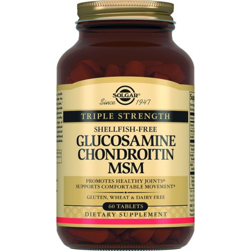 Solgar (Солгар) Triple Strength Glucosamine Chondroitin MSM (Глюкозамін, Хондроїтин, МСМ) таблетки №60 в Києві : ціни, характеристика.  - фото №1 Solgar (Солгар) Triple Strength Glucosamine Chondroitin MSM (Глюкозамін, Хондроїтин, МСМ) таблетки №60 в Києві : ціни, характеристика.