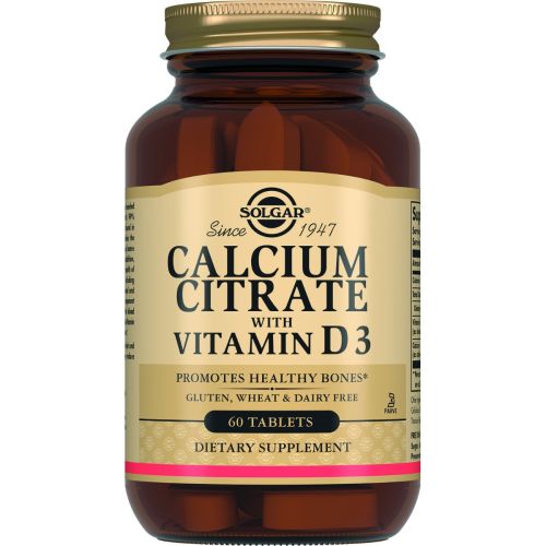 Solgar (Солгар) Calcium Citrate With Vitamin D3 (Цитрат кальция с витамином D3) таблетки №60 в Украине - фото №1 Solgar (Солгар) Calcium Citrate With Vitamin D3 (Цитрат кальция с витамином D3) таблетки №60 в Украине