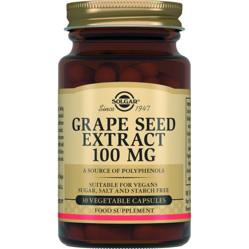 Solgar (Солгар) Grape Seed Extract (Виноградных косточек экстракт) 100 мг капсулы №30 в городе Софиевка : цены, характеристики.  - фото №1 Solgar (Солгар) Grape Seed Extract (Виноградных косточек экстракт) 100 мг капсулы №30 в городе Софиевка : цены, характеристики.