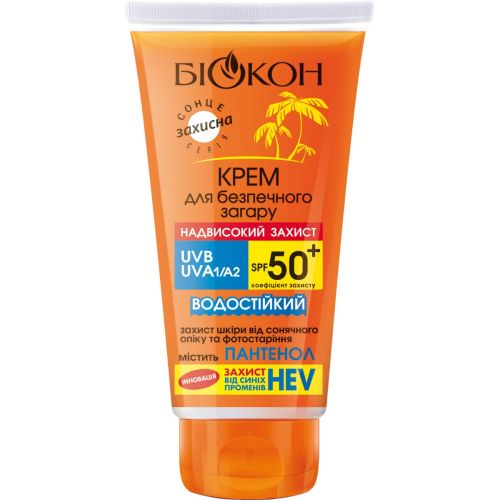 СС крем Біокон для безпечного засмагання Надвисокий захист SPF50+ 160 мл в місті Вишгород : ціни, характеристика.  - фото №1 СС крем Біокон для безпечного засмагання Надвисокий захист SPF50+ 160 мл в місті Вишгород : ціни, характеристика.