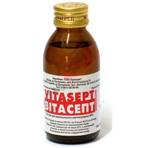 Вітасепт 96% розчин для зовнішнього застосування 100 мл в місті Первомайськ : ціни, характеристика.  - фото №1 Вітасепт 96% розчин для зовнішнього застосування 100 мл в місті Первомайськ : ціни, характеристика.