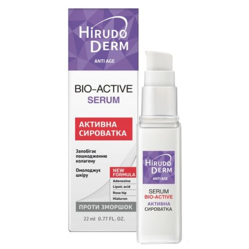 Сироватка Hirudo Derm Anti Aqe Bio Active активна для обличчя  22 мл в місті Хмельницький : ціни, характеристика.  - фото №1 Сироватка Hirudo Derm Anti Aqe Bio Active активна для обличчя  22 мл в місті Хмельницький : ціни, характеристика.