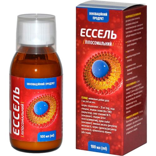 Ессель (ліпосомальний) суспензія 100 мл в місті Софіївка : ціни, характеристика.  - фото №1 Ессель (ліпосомальний) суспензія 100 мл в місті Софіївка : ціни, характеристика.