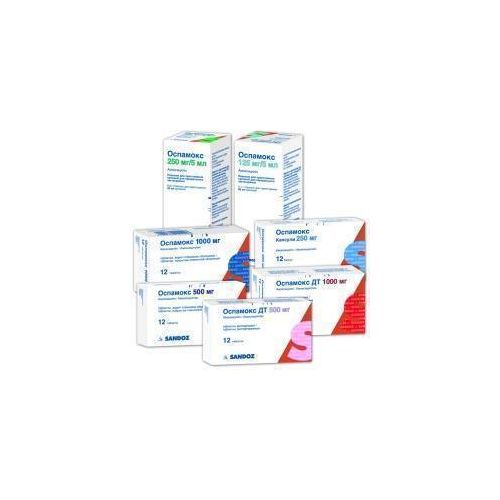Оспамокс 250 мг капсулы №12 в интернет-аптеке - фото №1 Оспамокс 250 мг капсулы №12 в интернет-аптеке