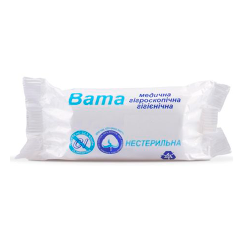 Вата нестерильна медична гігроскопічна гігієнічна ролик 50 г в місті Софіївка : ціни, характеристика.  - фото №1 Вата нестерильна медична гігроскопічна гігієнічна ролик 50 г в місті Софіївка : ціни, характеристика.