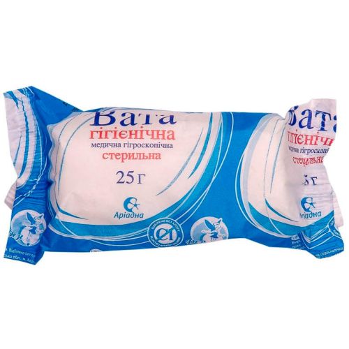 Вата стерильна ролик 25 г ціна - фото №1 Вата стерильна ролик 25 г ціна