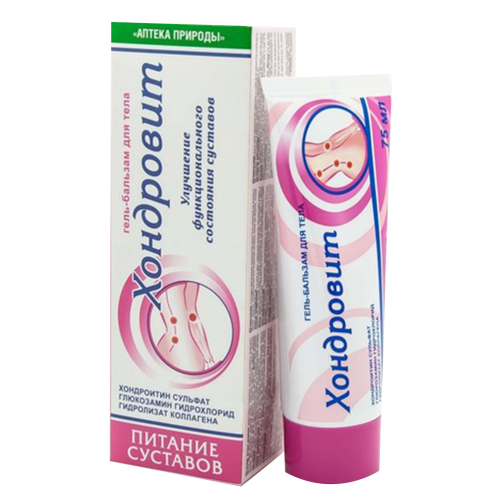 Хондровіт гель-бальзам Флора-Фарм 75 мл в місті Вишгород : ціни, характеристика.  - фото №1 Хондровіт гель-бальзам Флора-Фарм 75 мл в місті Вишгород : ціни, характеристика.