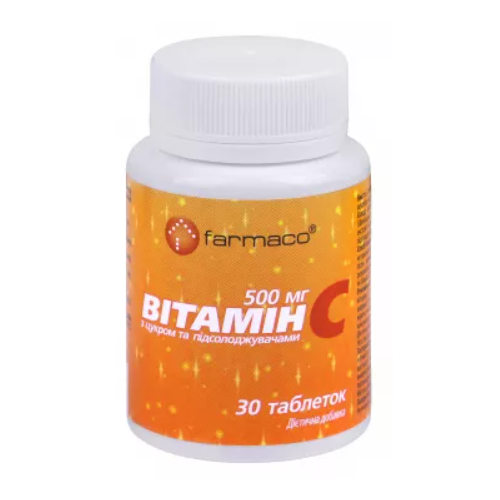 Вітамін С 500 мг таблетки жувальні №30 в місті Софіївка : ціни, характеристика.  - фото №1 Вітамін С 500 мг таблетки жувальні №30 в місті Софіївка : ціни, характеристика.