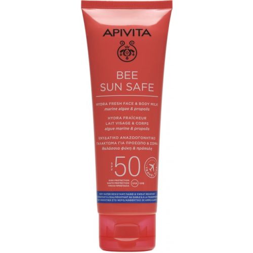 Молочко Apivita (Апивита) Bee Sun Safe для лица и тела солнцезащитное SPF50 100 мл в городе Глобино : цены, характеристики.  - фото №1 Молочко Apivita (Апивита) Bee Sun Safe для лица и тела солнцезащитное SPF50 100 мл в городе Глобино : цены, характеристики.