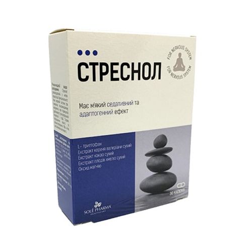 Стреснол 500 мг капсули №30 в місті Запоріжжя : ціни, характеристика. - фото №1 Стреснол 500 мг капсули №30 в місті Запоріжжя : ціни, характеристика.