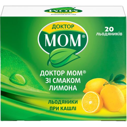 Доктор Мом леденцы при кашле со вкусом лимона 20 шт. в городе Глобино : цены, характеристики.  - фото №1 Доктор Мом леденцы при кашле со вкусом лимона 20 шт. в городе Глобино : цены, характеристики.