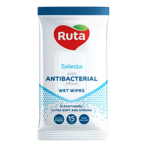 Серветки Ruta вологі антибактеріальні №15 фото - фото №1 Серветки Ruta вологі антибактеріальні №15 фото