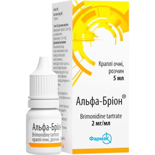 Альфа-Бріон краплі очні розчин 2мг/мл флакон 5 мл в місті Глобине : ціни, характеристика.  - фото №1 Альфа-Бріон краплі очні розчин 2мг/мл флакон 5 мл в місті Глобине : ціни, характеристика.
