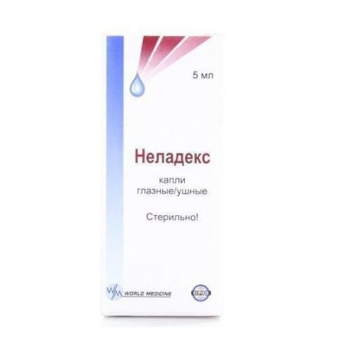 Неладекс очні/вушні краплі 5 мл  в місті Глобине : ціни, характеристика.  - фото №1 Неладекс очні/вушні краплі 5 мл  в місті Глобине : ціни, характеристика.